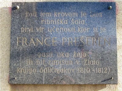Spominska plošča – France Prešeren