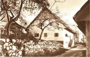 Vrba, Prešernova rojstna hiša, razglednica