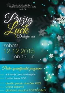 Prižig lučk 2015 v Dolenji vasi - plakat
