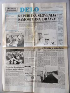 Naslovnica, Delo, 26.6.1991