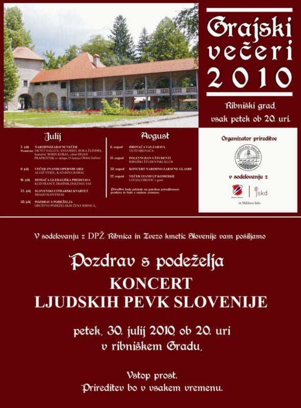 5. GRAJSKI VEČER 2010: Pozdrav s podeželja - Koncert ljudskih pevk Slovenije