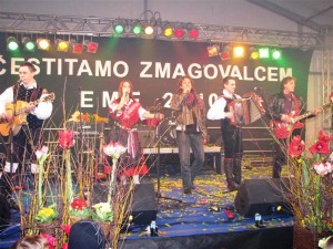 Sprejem zmagovalcev EME 2010 v Sodražici