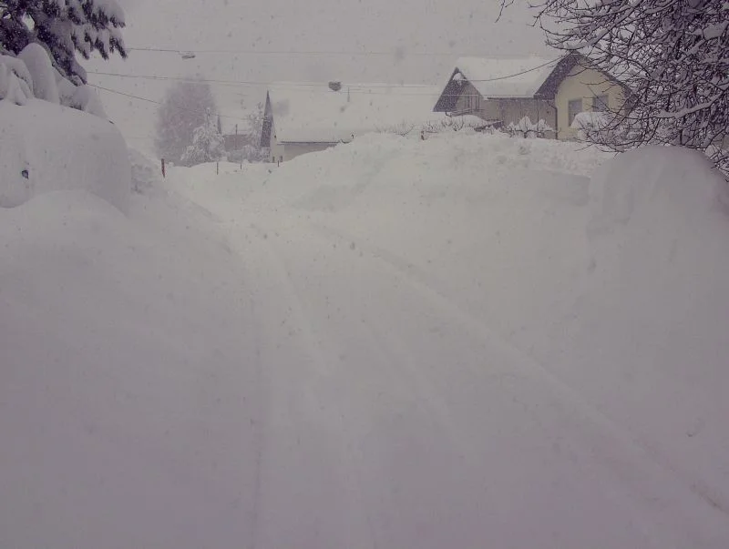 120cm snežne odeje v Prigorici