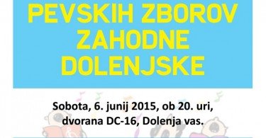 38. srečanje pevskih zborov zahodne Dolenjske 2015