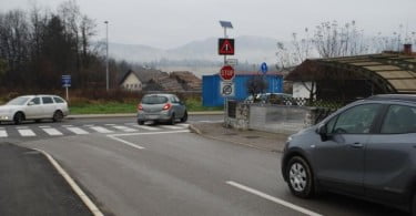 Križišče v Ribnici s sistemom COPS@road