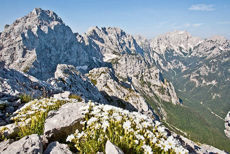 Razgled na Ojstrico, Planjavo, Rinke, Skuto, Mrzlo goro