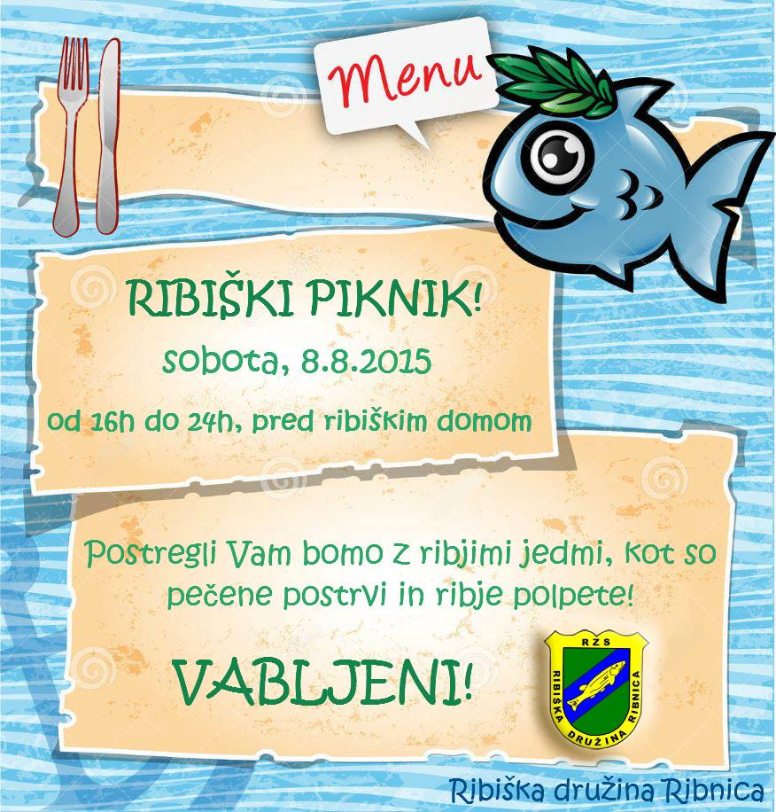 Ribiški piknik 2015, plakat