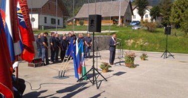Spominska svečanost v Grčaricah ob obletnici tridnevnih bojev enot 14. divizije