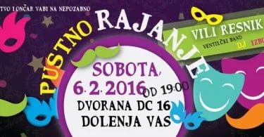 Pustno rajanje v Dolenji vasi 2016 - plakat