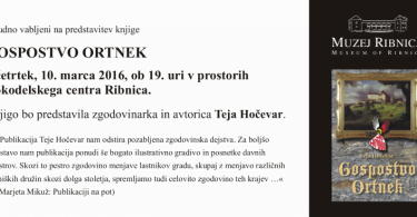 Predstavitev knjige - Gospodstvo Ortnek