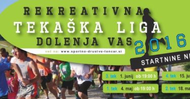 Rekreativna tekaška liga Dolenja vas 2016