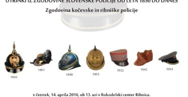 Utrinki iz zgodovine slovenske policije - plakat