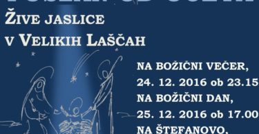 Žive jaslice v Velikih Laščah 2016