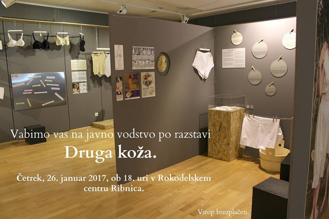 Vabilo na javno vodstvo po razstavi Druga koža