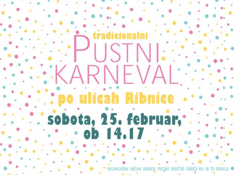 Pustni karneval v Ribnici 2017, plakat