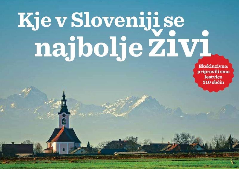 Kje v Sloveniji se najboje živi