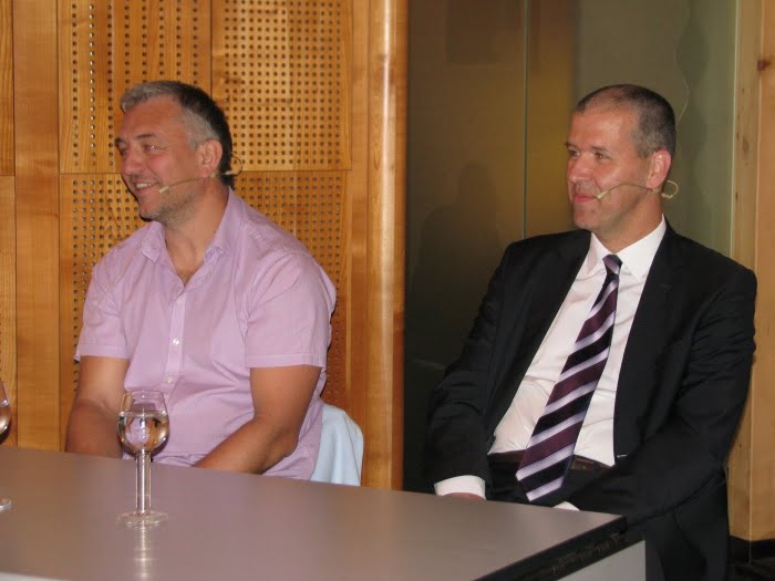 Beno Lapajne (desno) in Tomaž Tomšič. (Foto: M. L.-S.)