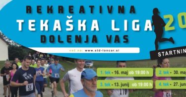 Rekreativna tekaška liga Dolenja vas 2017
