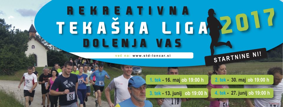 Rekreativna tekaška liga Dolenja vas 2017