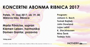 Tretji koncert abonmaja Ribnica 2017