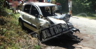 Prometna nesreča, Velike Poljane, 22.7.2017, 2