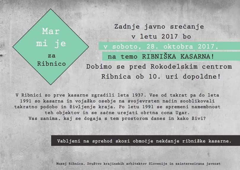 Mar mi je za Ribnico - Ribniška kasarna