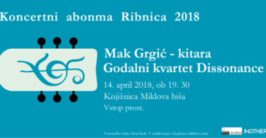 Koncert abonmaja Ribnica 2018, Godalni kvartet DISSONANCE
