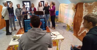 Snemanje pesmi ribniškega pasijona