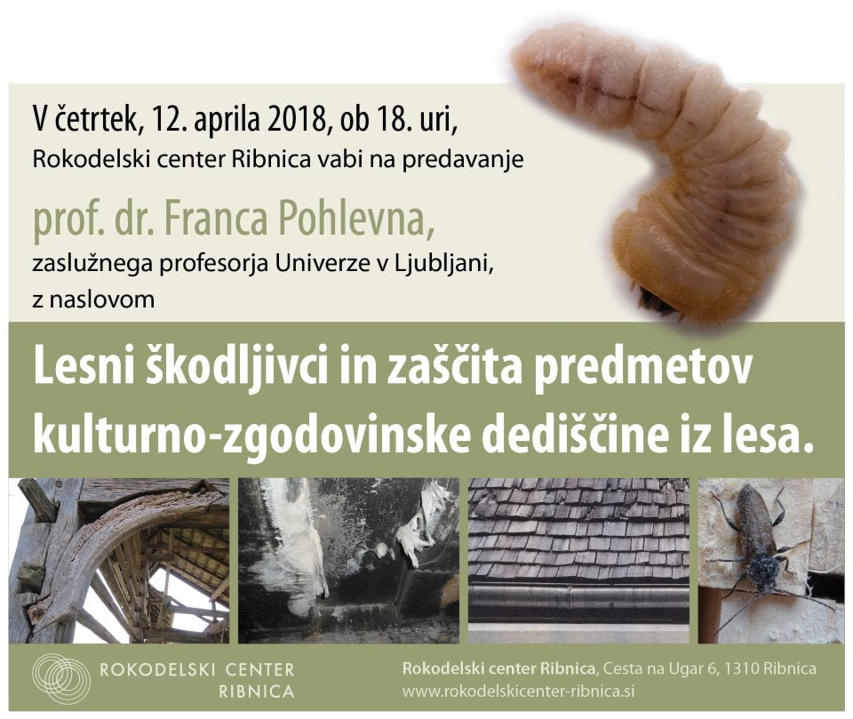Predavanje Lesni škodljivci in zaščita predmetov kulturno-zgodovinske dediščine iz lesa