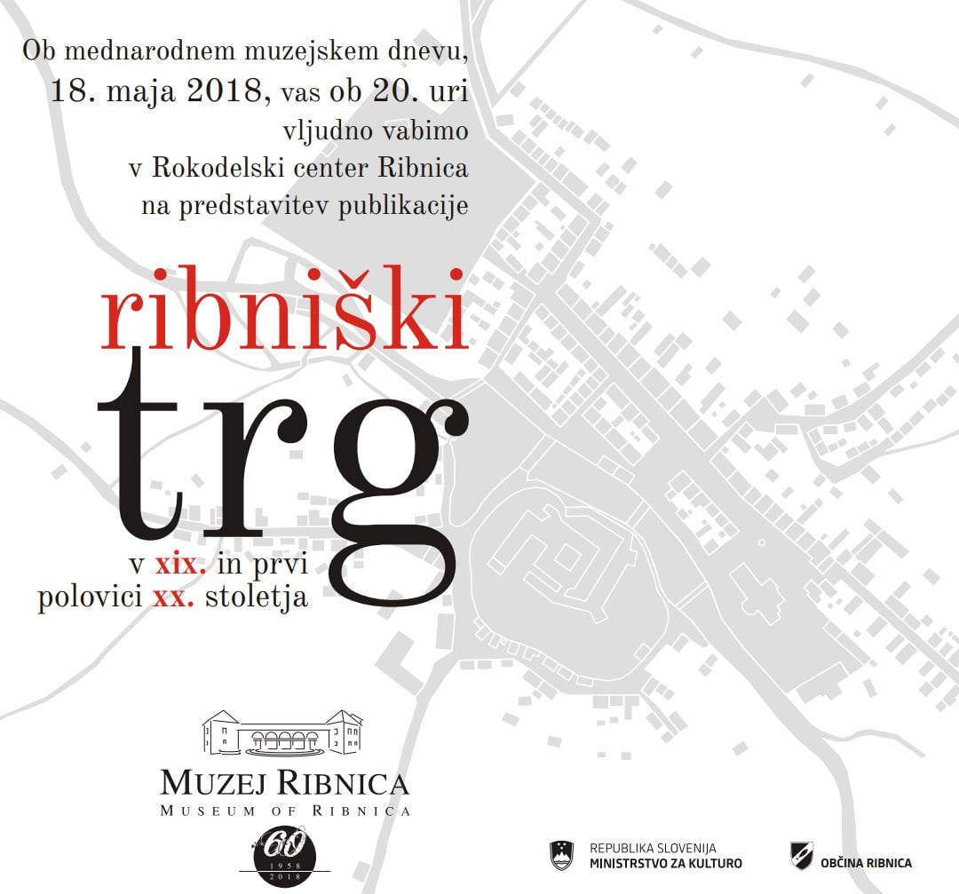 Vabilo na predstavitev publikacije, Ribniški trg