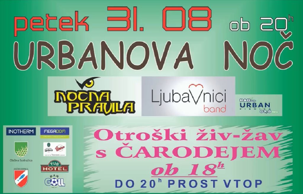 Urbanova noč 2018