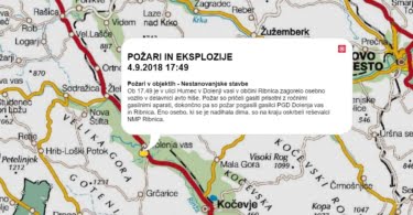 Požar v avtodelavnici na Humcu, Dolenja vas (4.9.2018)