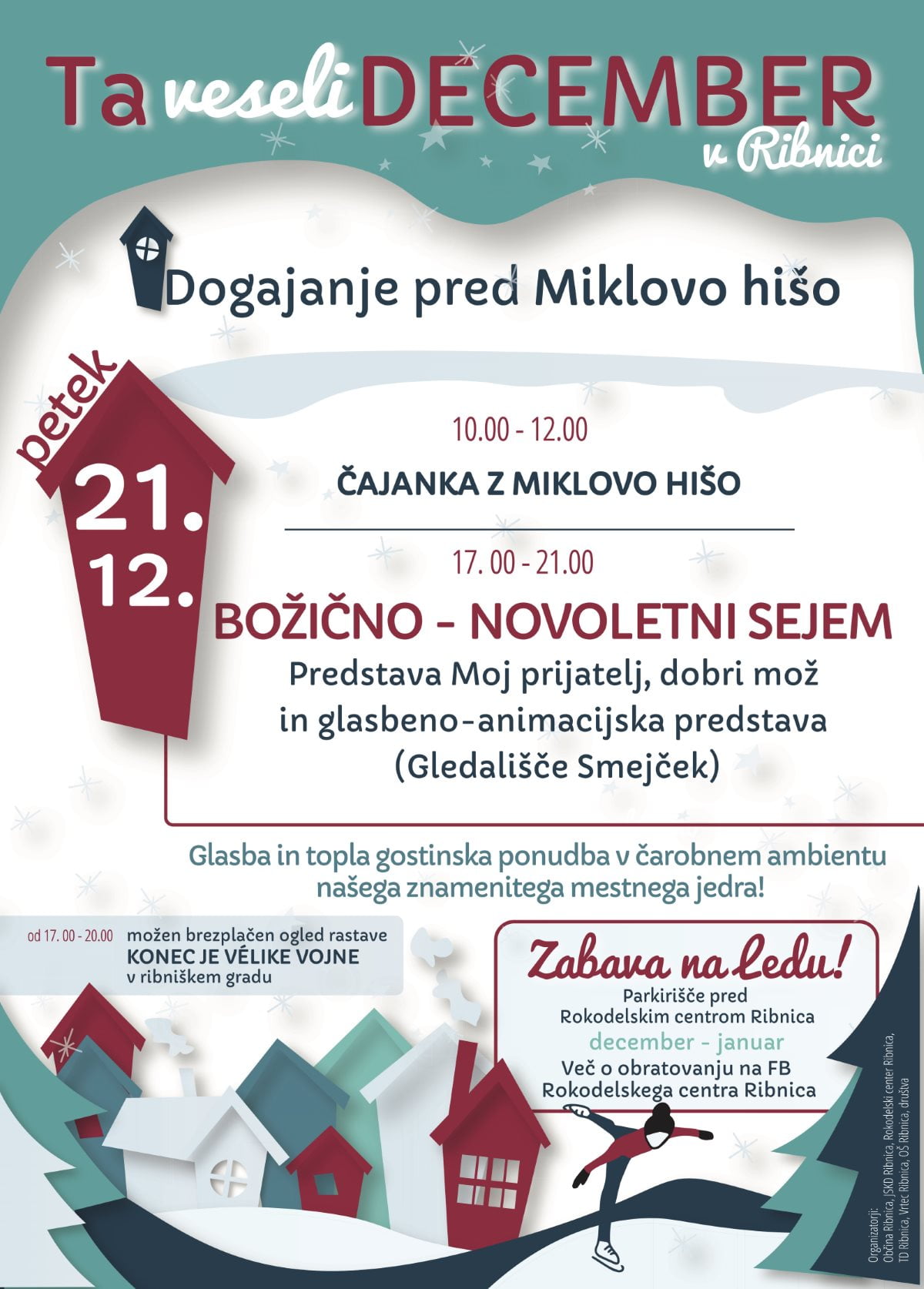 Čajanka z Miklovo hišo in Božično-novoletni sejem