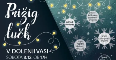Prižig lučk v Dolenji vasi 2018