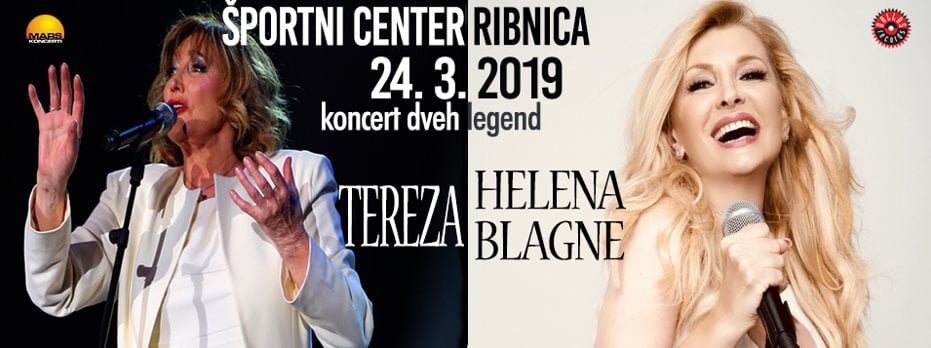 Helena Blagne in Tereza Kesovija: Koncert dveh legend ob materinskem dnevu