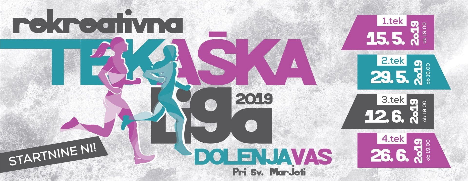 7. rekreativna tekaška liga Dolenja vas 2019