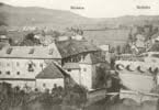 Ribnica, Reifnitz, z mogočnim grajskim poslopjem, v ozadju ribniška opekarna, odposlana 1916