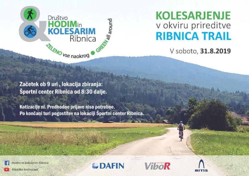 KOLESARJENJE v okviru prireditve RIBNICA TRAIL