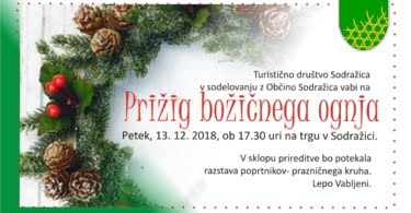 PRIŽIG BOŽIČNEGA OGNJA v Sodražici 2019
