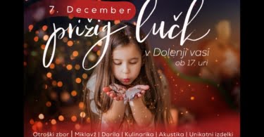 Prižig lučk v Dolenji vasi 2019