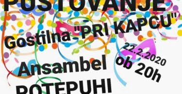 Pustovanje 2020 v gostilni Pri Kapcu z ansamblom Potepuhi