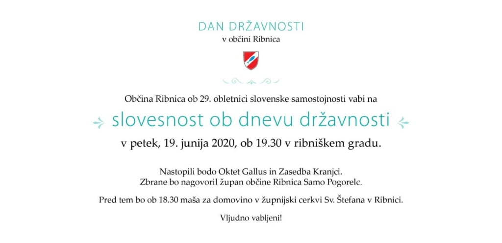 Dan Državnosti 2020 v občini Ribnica